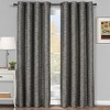 Egyptian Linens Galleria Room-Darkening Thermal Curtain Panels Tonal Stripe (Single) - 4 of 4