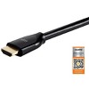 Monoprice HDMI Cable - 20 Feet - Black| Certified Premium, High Speed, 4k@60Hz, HDR, 18Gbps, 28AWG, YUV 4:4:4, Compatible with UHD TV and More - image 4 of 4