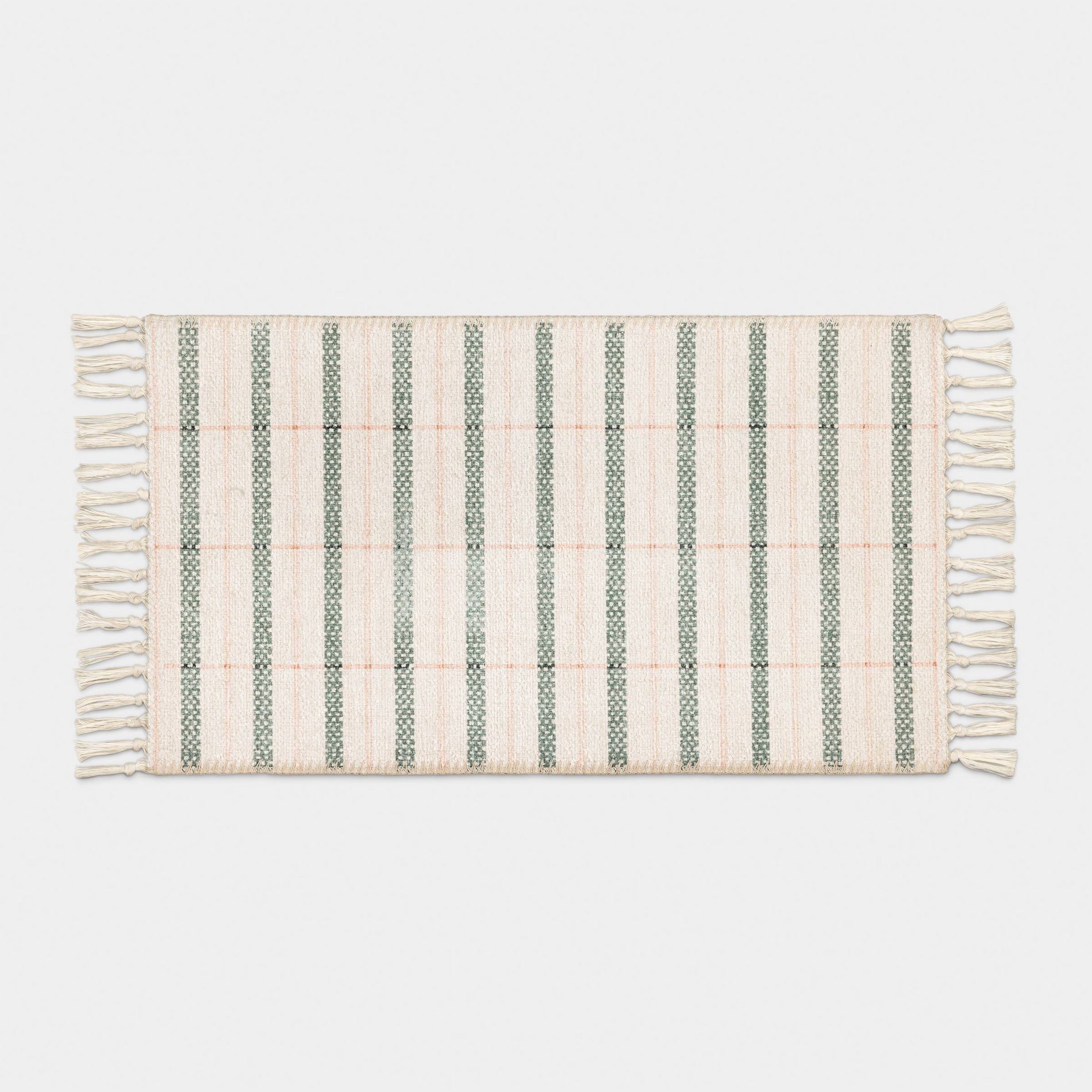 Spring Plaid Scatter Accent Rug - Pink/Green/Ivory - Threshold™
