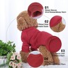 Unique Bargains Cotton Fleece Warm Comfortable Pet Hooded Sweatshirt - 3 of 4