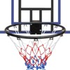 BestParts Wall-Mounted Basketball Hoop, 45 x 29 Inch Backboard with Folding Rim, Heavy-Duty Metal Bracket, All-Weather Net, for Indoor Outdoor Use - 2 of 4