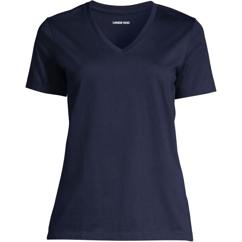 Lands' End Women's Relaxed Supima Cotton T-Shirt, 2 of 6