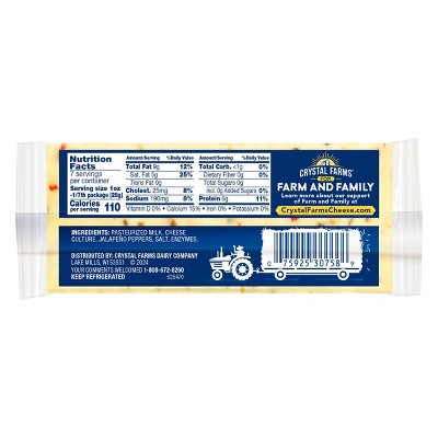 Crystal Farms Pepper Jack Cheese - 7oz