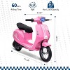Kids Motorcycle 24V 350W Electric Ride-On, 14MPH Max, Waterproof Design, LED Lights & Rear Brake - Motorbike for Ages 8-14 - 3 of 4