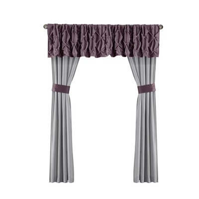 Joella 24-Piece Plum Microfiber Queen Bedding Set