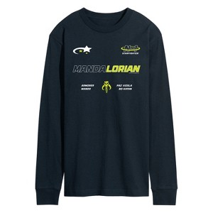 Men's - Star Wars - The Mandalorian Mando Jersey Long Sleeve Graphic T-Shirt - 1 of 3