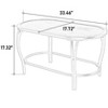 Sapphtopaz Outdoor Patio Furniture Set Wicker Woven Patio Conversation Chairs with Cushions and Glass Coffee Table for Backyard, Garden, Terrace - 2 of 4