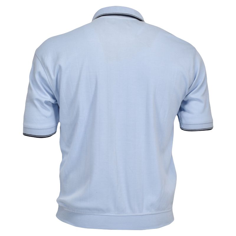 Falcon Bay Men's Short Sleeve Banded Bottom Sport Shirt | Light Blue, 3 of 4