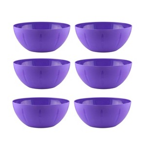 YBM Home Plastic Serve Mixing Bowl, Pack of 6 - 1 of 4