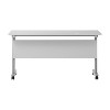 Emma and Oliver Heavy-Duty Flip Top Training Table with Nesting Design, Privacy Panel, T-Legs, Tabletop, Metal Frame - 3 of 4