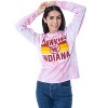 Stranger Things Women's Hawkins Indiana Tie-Dye Skimmer Long Sleeve T-Shirt - 3 of 4