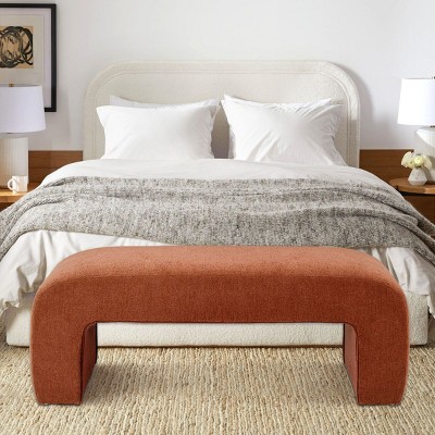 47"Entryway Shoe Bench,Chenille Bench Seating,Breakfast Nook Bench,Bench Seating,Window Bench In The Living Room,Bedroom,Apartment-Cuddlewood