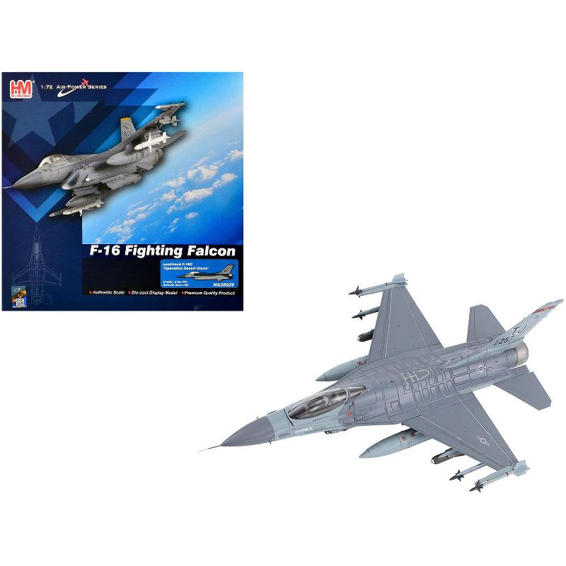 Lockheed F-16C Fighting Falcon Fighter Aircraft United States Air Force "Air Power Series" 1/72 Diecast Model by Hobby Master, 1 of 5