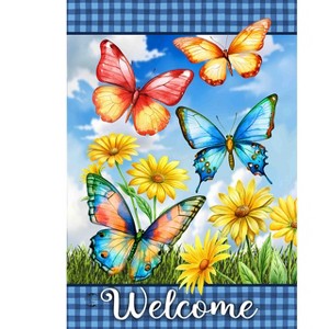 Briarwood Lane Spring Garden Flag 12x18 For Outdoor Butterfly Garden Welcome For Spring Garden Flag Flags For Outside - 1 of 4