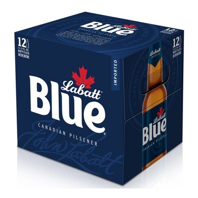 Labatt Blue Canadian Pilsener Beer - 12pk/12 fl oz Bottles