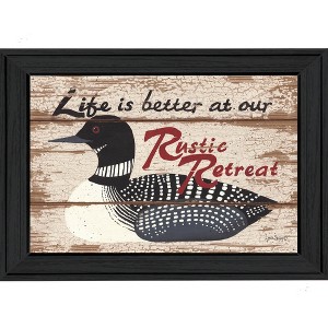 Rustic Retreat By Linda Spivey, Printed Wall Art, Ready To Hang Framed Poster, Black Frame - 1 of 4