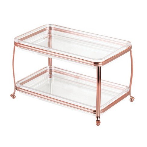 InterDesign Clear Expandable Makeup Drawer Cabinet Storage Organizer Tray 