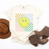 Simply Sage Market Four Square Smiley Face Garment Dyed Tee - 3 of 4