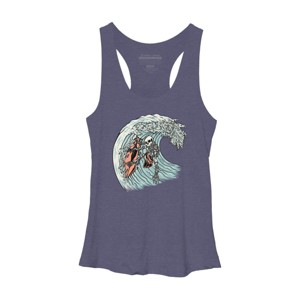 Women's Design By Humans Death Surfer By quilimo Racerback Tank Top - 1 of 3