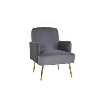 Rosa Transitional Comfy Living Room Armchair with Metal Legs | ARTFUL LIVING DESIGN
