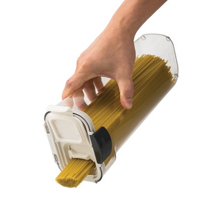 Clear 2.4 Quart BPA-Free Plastic Pasta Container with Flip Top Lid