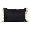 14" x 22" Southwest Geometric Pattern Decorative Outdoor Lumbar Accent Throw Pillow w/ Fringe Tassels - 4 of 4