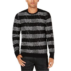 I.N.C International Concepts Mens Chunky Striped Pullover Sweater, Black, X-Large - 1 of 1