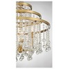 Savoy House Luna 4 - Light Chandelier in  Warm Brass - 4 of 4