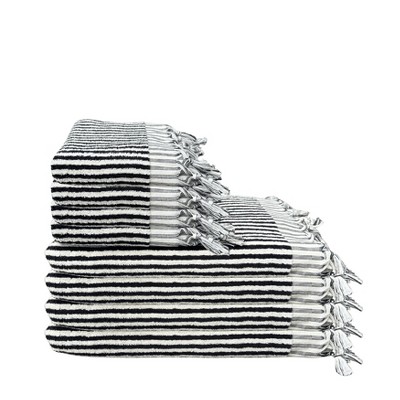 Olive & Linen Striped Terry Towel Bundle