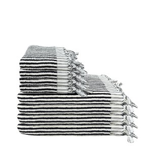 Olive & Linen Striped Terry Towel Bundle - 1 of 4