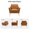 Maris Wooden Upholstered Contemporary Accent Armchair with Button-tufted for Bedroom Living Room  | ARTFUL LIVING DESIGN - 3 of 4