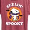 Women's Peanuts Feelin Spooky Short Sleeve Graphic T-Shirt - Heather Burgundy - Large - 2 of 4