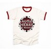 Simply Sage Market Women's Joyful Merry And Blessed Short Sleeve Ringer Tee - 2 of 3