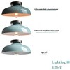 Claxy Industrial Ceiling Light with 12-Inch Metal Shade,Sea Blue Green - 4 of 4