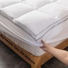Aoibox Queen Mattress Topper Extra Thick Cooling Pillow Top Deep Pocket Soft Breathable 7D Fiber Mattress Pad Cover - 2 of 4