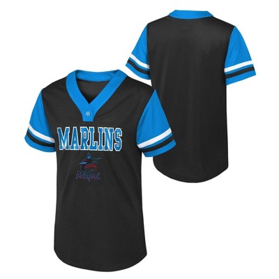 Mlb Miami Marlins Boys' Pullover Jersey : Target