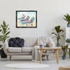 Stupell Industries Pink Flamingos Lounging Beach Chairs Tropical Scene Black Floater Framed Canvas Wall Art - 2 of 4