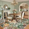 Modern Jungle Area Rug for Living Room Ultra Thin Low Pile Rugs Machine Washable Stain Resistant Non Slip Carpet for Bedroom Kitchen Entryway - 2 of 4