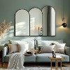 LuxenHome Triple Arch Framed Wall Mirror Black - 3 of 4
