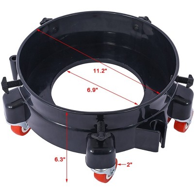 5 Gallon Rolling Bucket Dolly with 5 Rolling Swivel Casters,Removable Bucket Dolly for Car Washing Detailing Smoother Maneuvering