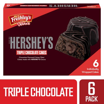 Mrs. Freshley's Deluxe Hershey's Triple Chocolate Cakes - 6ct