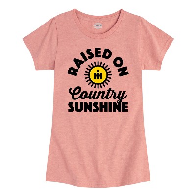 Girls' - Country Casuals - Raised On Country Sunshine Fitted Short Sleeve Graphic T-Shirt