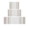 Vynxaria Bath Rugs and Mats - Reversible 27"x45" Striped Elegance with Dual Comfort - 2 of 4