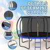 UNISOAR Trampoline Outdoor 12FT 14FT with Enclosure and Ladder, Black&Blue Color - 4 of 4