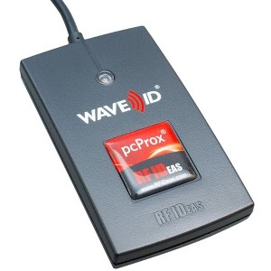 rf IDEAS WAVE ID Plus Keystroke V2 Black Reader - RF proximity reader - USB. - 1 of 1