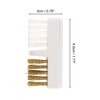 Unique Bargains Nail Art Drill Bit Cleaning Brush White Gold Tone 1 Pc - 2 of 4