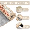 Washable Runner Rug, Modern Abstract Print Carpet, Non-Slip Low Pile Linen Texture Foldable Rug for Kitchen, Entryway - 4 of 4