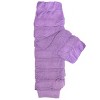 Wrapables Colorful Baby & Toddler Leg Warmers 2, Striped Ruching Lavender - 2 of 3