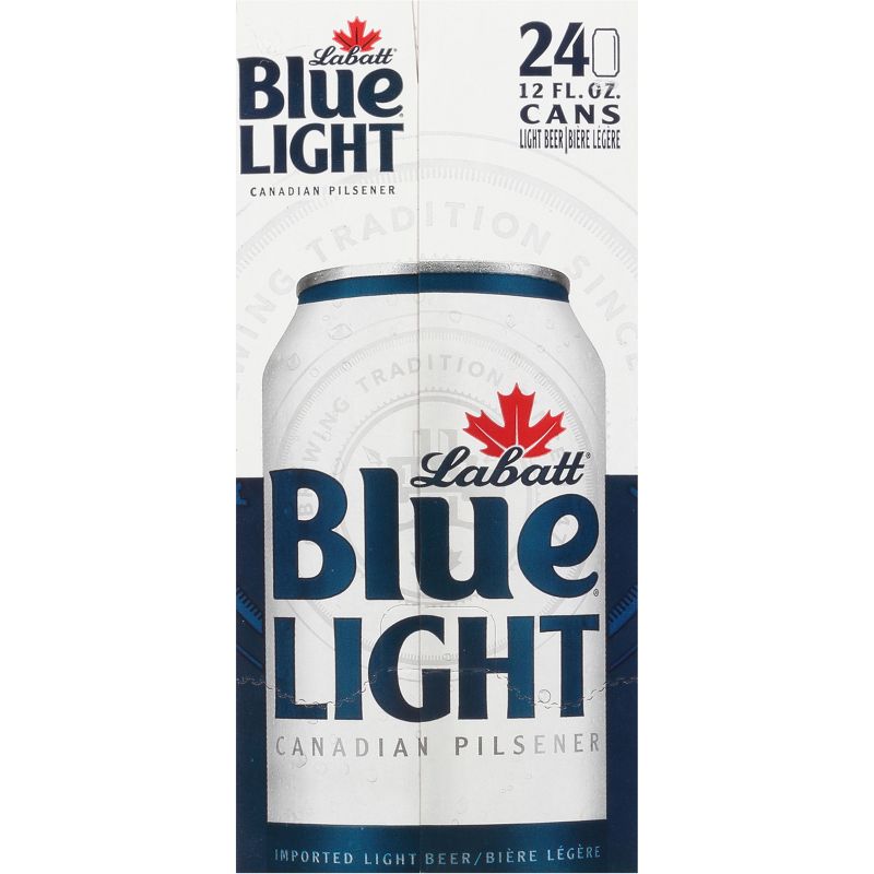 Labatt Blue Light Canadian Pilsener Beer - 24pk/12 fl oz Cans, 5 of 7