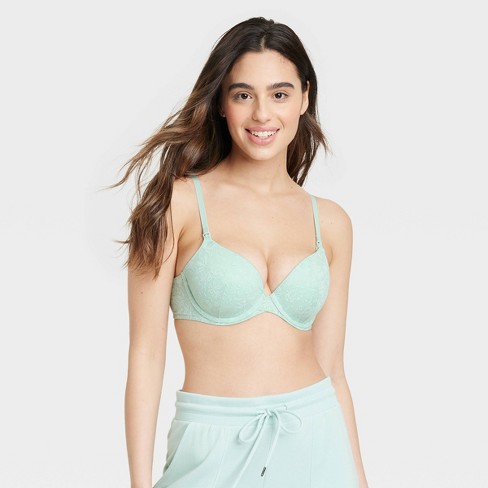 Women's Nursing Lace T-shirt Bra - Auden™ Green 34ddd : Target